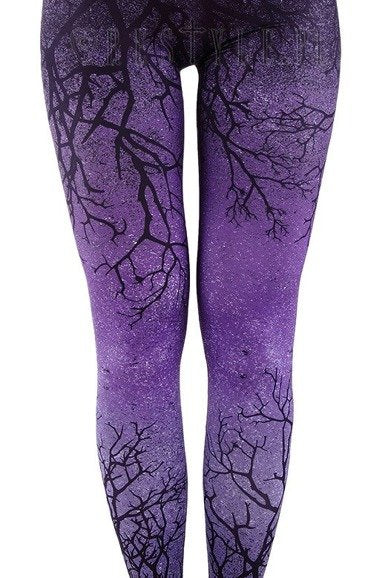 Purple Branches Ombre' Leggings | Restyle {S}