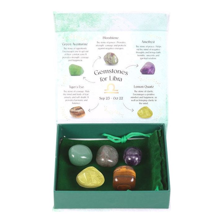 LIBRA CRYSTAL TUMBLESTONE SET