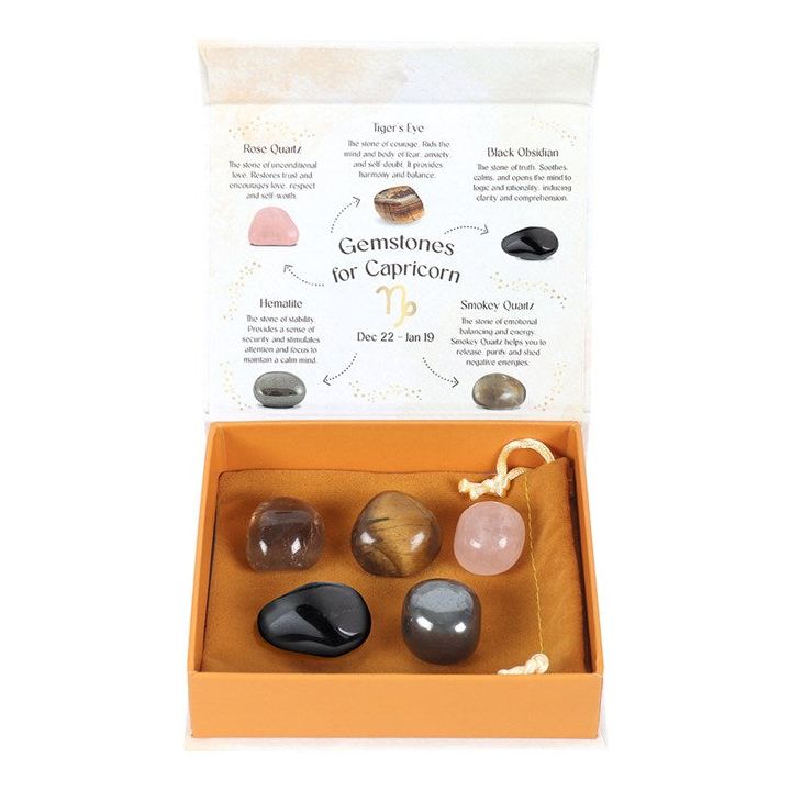 CAPRICORN CRYSTAL TUMBLESTONE SET