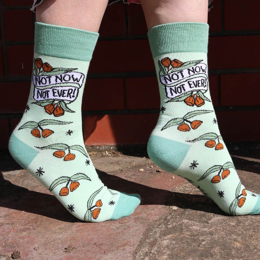Not Now Not Ever Socks | Jubly Umph