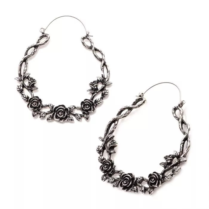 Twisted Rose Plug Hoops | Sold as pair