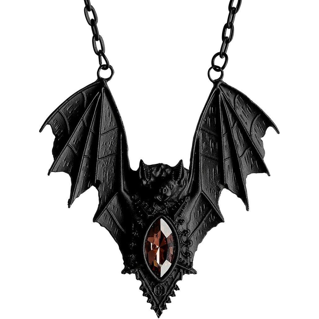 Black bat deals necklace
