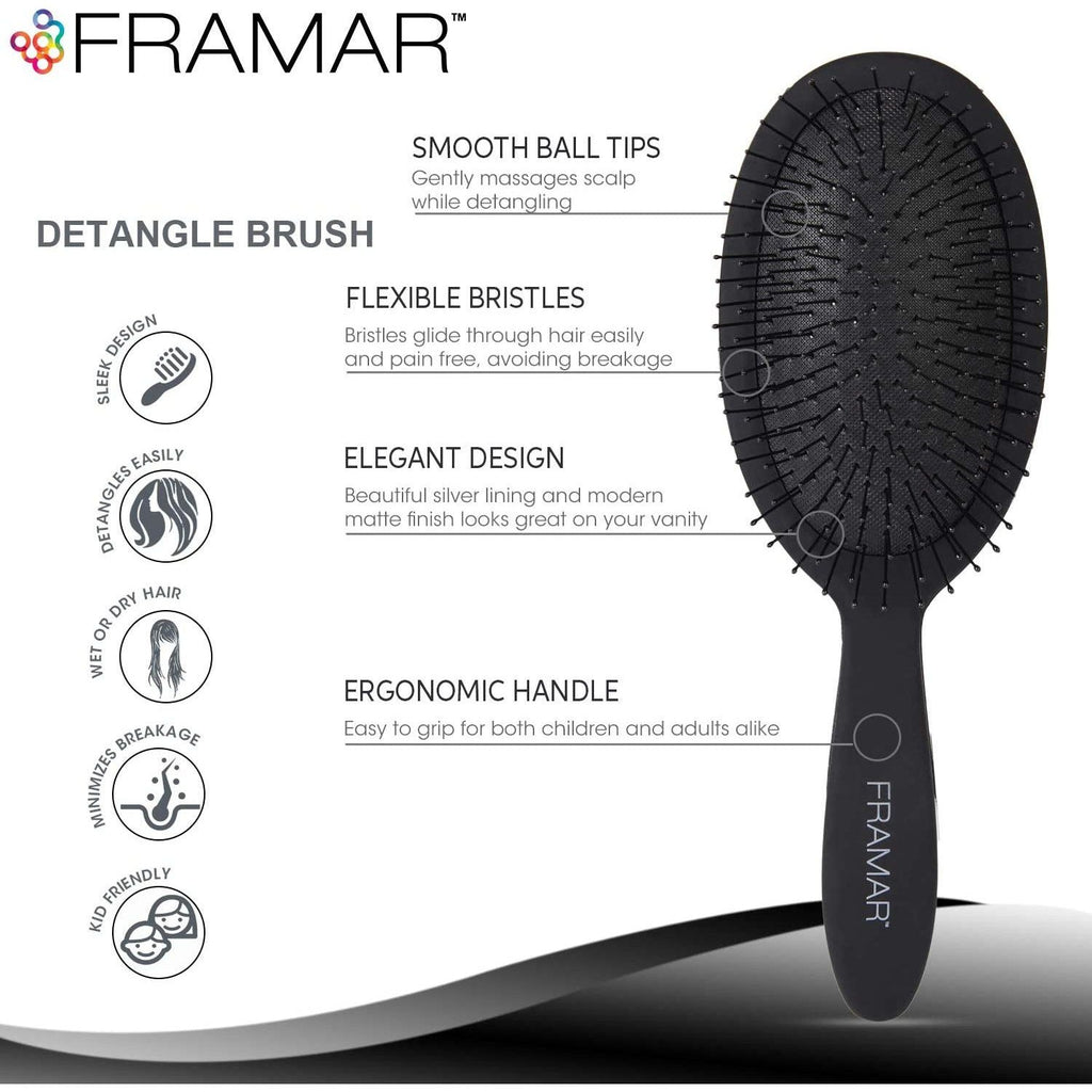Framar | Black To the Future Detangle Brush
