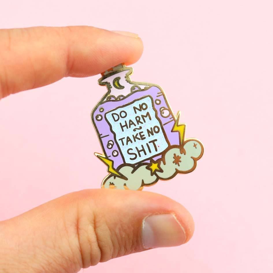 Do No Harm Take No Shit Lapel Pin | Jubly Umph