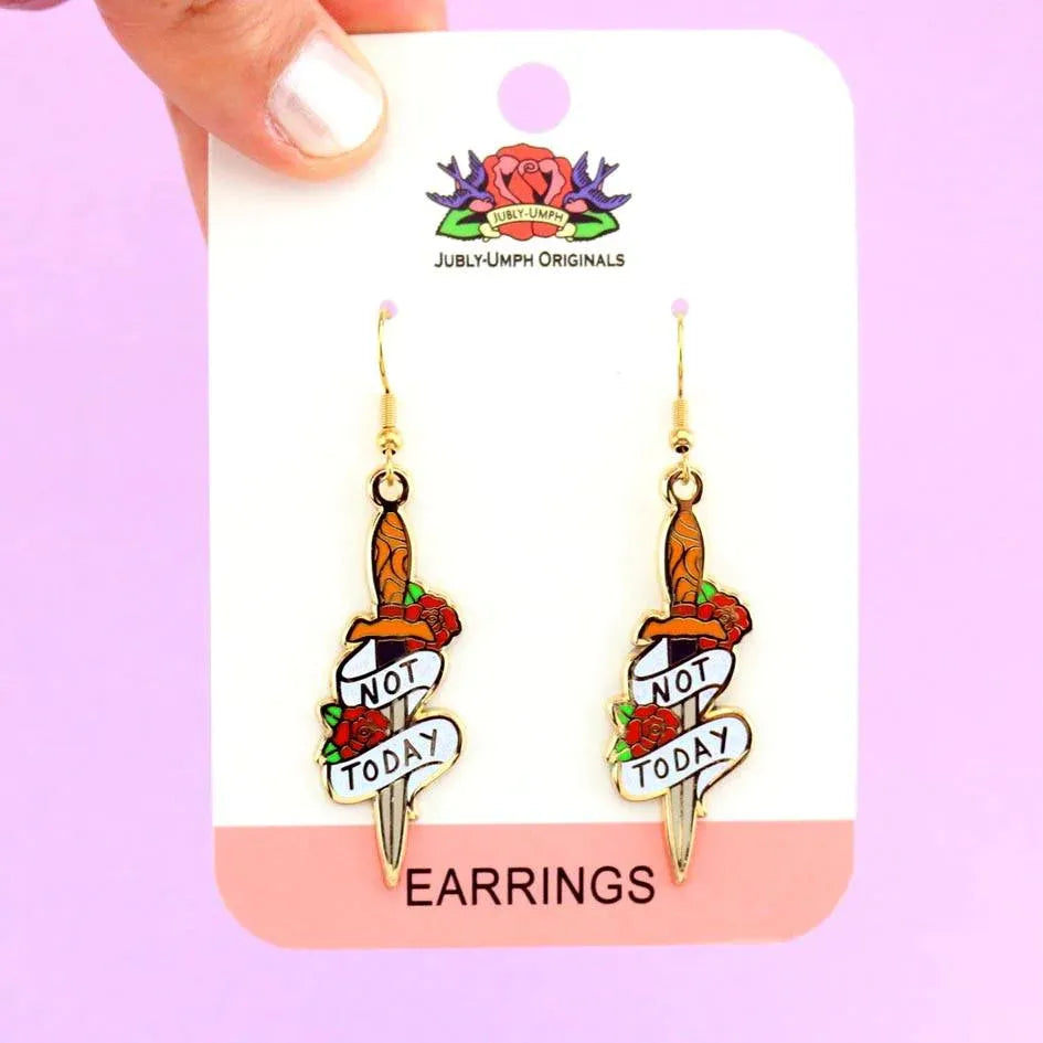 Not Today Earrings | Jubly Umph