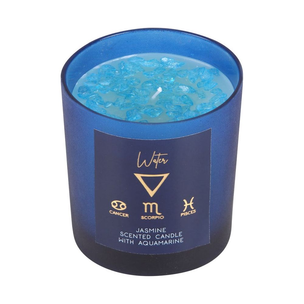 Water Element | Jasmine Crystal Chip Candle