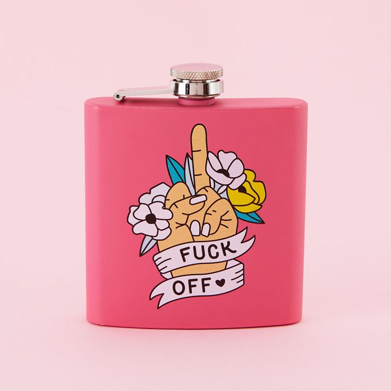 Fu*k off Pink Hip Flask